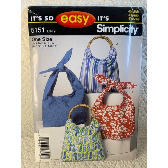 Simplicity Misses Handbag Sewing Pattern 5151- uncut - Picture 9 of 10